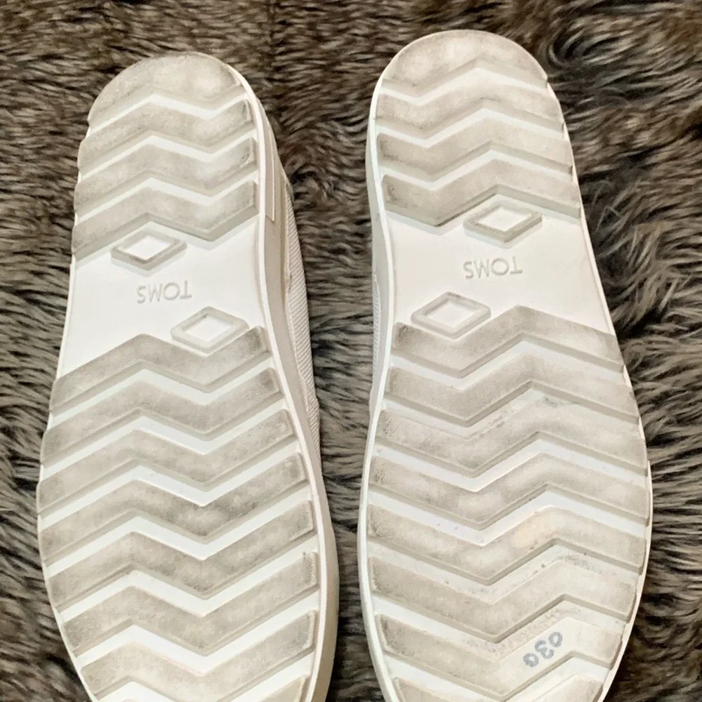 Tom’s Women Alpargata Lug Slip On Shoes, White /heavy canvas size 11